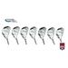 AGX Men s Tour XS Senior Flex 2X-Tall (+2.0 ) Length; Complete Hybrid Game Improvement Stainless Steel Irons Set 3 4 5 6 7 8 & 9 Graphite Edition: Right Hand