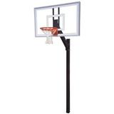 First Team Legacy Nitro In-Ground Basketball Hoop with 60 Inch Glass Backboard