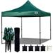 EZ Pop Up Canopy Tent Instant Shelter w Wheel Bag + 4 Sand Bags - 10 x10 Forest Green - D Model