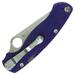 Spyderco Paramilitary 2 Folding Knife 3-7/16 S110V Satin Blade Blue/Purple (Blurple) G10 Handles - C81GPDBL2