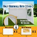 Sunny Strong Camel Sidewalls 10 X6.4 Size For Tent Outdoor Pop Up Canopy Gazebo Marquee with Zipper&Window