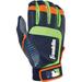 Franklin Sports Shok-Sorb Neo Batting Glove Gray/Navy/Lime Youth Medium