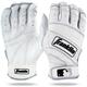 Franklin Sports MLB Medium Batting Gloves Natural II Pearl and White Adult