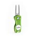 Green GoPick Golf Divot Repair Tool - Stainless Steel Switchblade With Detachable Ball Marker