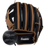 Franklin Sports 9.5 RTP Series Baseball Glove Left Hand Throw with Ball