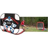 MyLec All Purpose Goal for Outdoor Sports Foldable Nylon Sports Net Lightweight & Portable Easy Assembly & Durable Perfect Hockey Gifts (Red 5 Pounds)