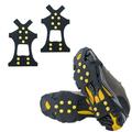 Ice Snow Grips Anti Slip On Over shoe Boot studs Crampons Cleats Spikes Grippers (M)