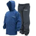 Frogg Toggs Polly Woggs Youth Rain Suit | Blueberry Jacket / Black Pants | Size LG