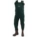 Men s Amphib Bootfoot Neoprene Felt Chest Wader | Forest Green | Size 07