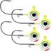 VMC NME14-CLN Neon Moon Eye Jig 1/4 oz #2/0 Fishing Hook Clown