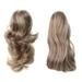 Onedor 15 Synthetic Fiber Curly Ponytail Hair Extension hairpiece with Clip-in Jaw Clips Dual-Use Hair Extensions (H16/613)