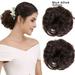 LELINTA 1PCS Messy Hair Bun Hair Piece Ponytail Hair Extensions Scrunchy Scrunchie Updo Hairpiece Curly Wavy Bun Extensions Chignon