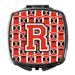 Letter R Football Scarlet and Grey Compact Mirror