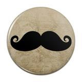 Curly Mustache Compact Pocket Purse Hand Cosmetic Makeup Mirror - 2.25 Diameter