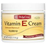 De La Cruz Vitamin E Cream for Face and Neck 10 000 IU Anti-Aging Facial Moisturizer 4 Oz
