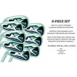 Left Handed PFT X9 Extreme MOI Iron Set Petite Senior Ladies Complete 8-Piece Iron Set (4-SW) Lady Flex L Flex Club (Petite - 5 to 5 3 ) with Premium Ladies Arthritic Golf Grip