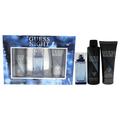 Guess Night by Guess for Men - 3 Pc Gift Set 3.4oz EDT Spray 6.0oz Body Spray 6.7oz Shower Gel