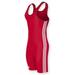 adidas Mens 3 Stripes Singlet Large Red/White