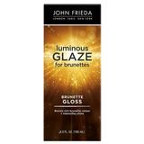 John Frieda Brilliant Brunette Luminous Glaze Colour Enhancing Glaze Designed to Fill Damaged Areas for Smooth Glossy Brown Color 6.5 fl oz
