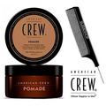 American Crew ORIGINAL POMADE Medium Hold with High Shine w/ SLEEK STEEL COMB - 3 oz/85 g