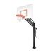 First Team Force Endura Steel-Aluminum In Ground Adjustable Basketball System44; Navy Blue