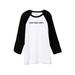 Sassy Since Birth Unisex 3/4 Sleeves Baseball Raglan T-Shirt Tee White Black X-Small