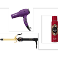 Hot Tools 1875 Watt Ionic Hair Dryer with 3/4 Hair Curling Iron Combo with FREE OldSpice Body Spray Included
