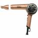 PRO Beauty Tools 1200 Watt Ionic Copper Ceramic Hair Dryer With Concentrator Attachment Corded Electric Hair Blow Dryer