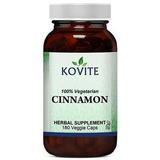 Kovite Kosher Organic Cinnamon 1000 mg per serving - 180 Vegetable Capsules