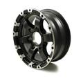 15x6 5/4.5 Aluminum T08 Black Matte w/Machined Lip - T08-56545MBML