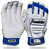 Franklin Sports MLB Adult CFX Pro Batting Glove Pair Small Pearl/Royal