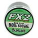 Sunline 63039848 60 lbs x 300 Yard FX2 Braid Fishing Line Dark Green