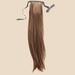 Madison Braids Womens Drawstring Long Ponytail Hair Extension Pony Tail Hair Piece - Bree - Ashy Light Brown