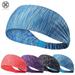 Luxtrada 1 Pack Sport Headband for Yoga/Running/Cycling/Exercise Elastic Sweatband Hair Wrap for Men & Women (Blue)