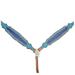 40BH Western Horse Breast Collar Tack American Leather Blue Hand Hilason