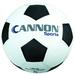 Cannon Sports Black & White Soccer Ball for Games Practice and Agility Training (Pebbled Size 5)