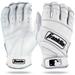 Franklin Sports MLB Small Batting Gloves Natural II Pearl and White Adult