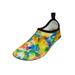 Fashion Print Womens Water Sports Shoes Quick-Dry Aqua Yoga Socks Slip-On with Soles Ladies 7 M US Green Fantasy