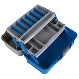 Flambeau Outdoors 6382TB Classic Two Tray Fishing Tackle Box Blue Plastic 14 inches long