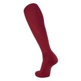 TCK TS All Sport Polyester Baseball Football Soccer Volleyball Tube Sock (Cardinal XS)