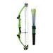 Genesis Original Universal Compound Bow and Arrow Kit Left Handed Green