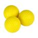 Yellow Foam Practice Golf Balls by JP Lann Available in 12 or 36 count (each sold separately)