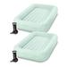 Intex Kids Travel Inflatable Air Mattress with Raised Sides & Pump (2 Pack)