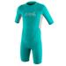 O Neill Reactor toddler shorty wetsuit Youth 2 Light aqua/cool grey (5127G)
