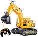 Top Race 7 Channel RC Excavator - Battery Powered Construction Tractor with Lights & Sound - Remote Control Dump Truck and Tractor Toy for Boys 4-7