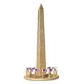 Puzzled 3D Puzzle Washington Monument Wood Craft Construction Model Kit Educational DIY Wooden Toy Assemble Model Unfinished Crafting Hobby Puzzle to Build and Paint for Decoration 34 Pieces Pack