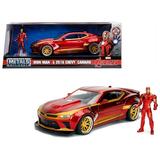 Jada Toys Hollywood Rides 1:24 Scale 2016 Chevrolet Camaro with Iron Man Diecast Figure Marvel Series