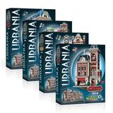 Wrebbit 3D - Urbania Collection 3D Jigsaw Puzzles Bundle of 4: Hotel Cinema CafÃ© and Fire Station