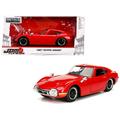 1967 Toyota 2000GT Coupe Red JDM Tuners 1/24 Diecast Model Car by Jada