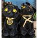 Ebros Pack of 2 Small Bastet and Anubis Plush Soft Dolls Collectible Set 5 H